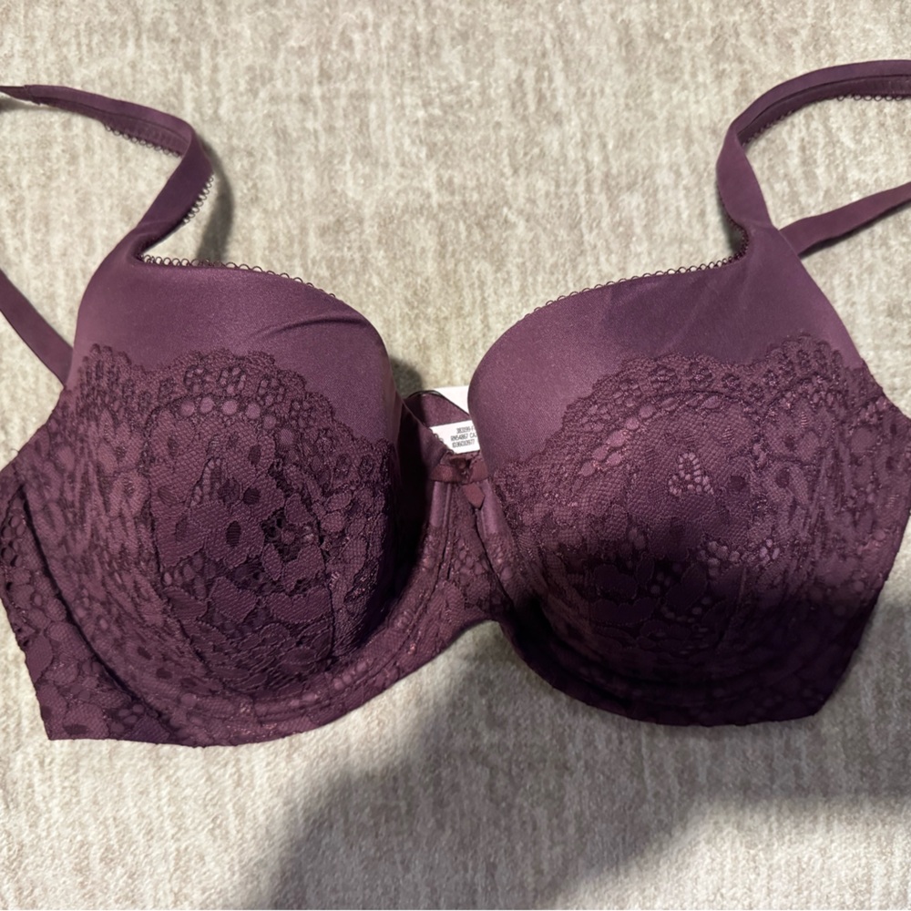 Victoria's Secret Deep Purple Lace Bra